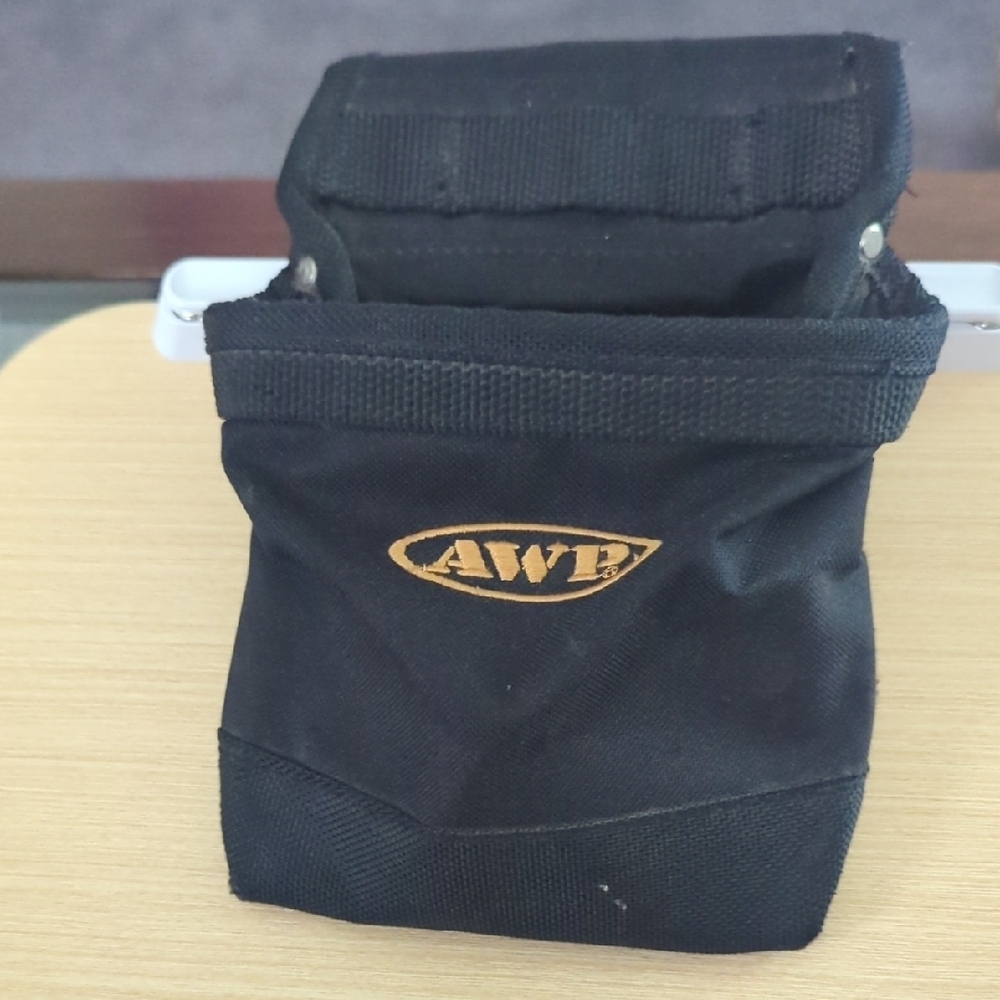 Black Utility Bag with Durable Fabric and Structured Design